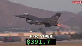 Fighter Jet Fuel Cost |  F22 vs F16 vs F35 vs F/A 18 Hornet |