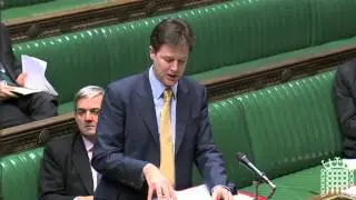 Duncan Hames questions Nick Clegg about reform of the House of Lords 18.01.2011