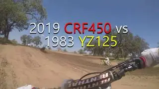 Can  2019 CRF450 keep up with a YZ125 from 1983?