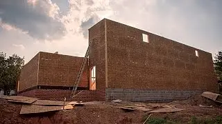 Building Addition Construction Aerial View: REBUILT WALL | 7/27/16