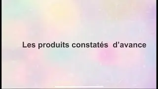 Les produits constatés d’avance