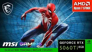 Marvel’s Spider-Man Remastered : RTX 5060 Ti 8GB | DLSS 4 FG High Settings | 1440pᴴᴰ