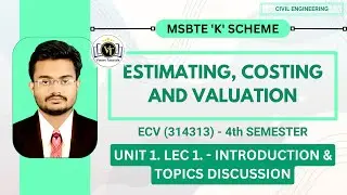 ECV - Lecture 1 Introduction & Topics Of Unit-1 | CE4k | Vineet Sir | Vineet Tutorials