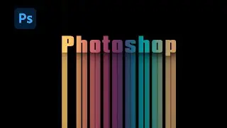 Gradient shadow | Text effect | How to create Gradient shadow effect in photoshop | tutorial