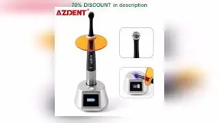 A must-have product! AZDENT Dental Cordless Led Curing Light 1 Second Cure Lamp 3100mW/cm 7 Modes