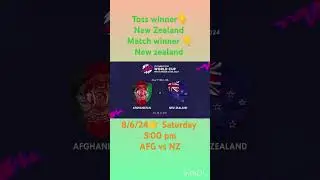 T-20 world cup Afghanistan vs New Zealand Match and toss prediction#matchprediction #tossprediction