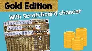 National Lottery UK - Gold edition scratchcards - &pound;2 scratch cards today - with scratch card chancer