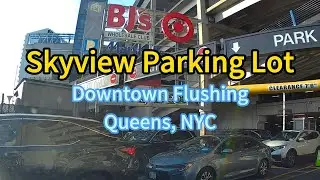 Parking in Skyview parking lot, Downtown Flushing, Queens, NYC | streetview819 | streetview