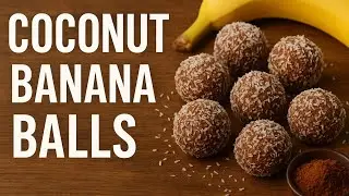 Banana coconut Balls for 8+ months baby |energy balls| 3-Ingredient Baby Snack Using Leftover banana
