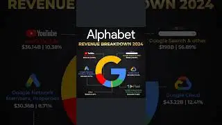 Alphabet revenue breakdown 2024 #alphabet #google #india #youtube #usa #us #canada #russia #italy