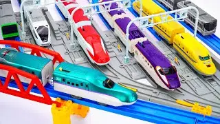 タカラトミー トミカワールド☆タカラトミー トミカ プラレール 新幹線コレクション | 700系、500系、E5系はやぶさ、E3系つばさ