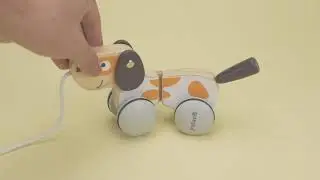 Деревянная каталка Viga Toys PolarB Собачка (44043)