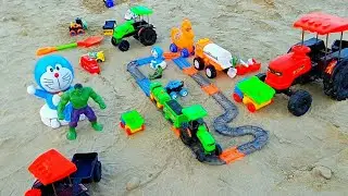 Hulk Plays with Car Track Near His Castle 🏰🚗 | Toy Fun for Kids
