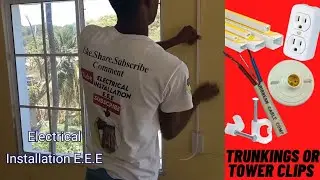 Proper Way To Install P.V.C Trunking For Electrical Surface Wiring ✔ !! Simple Technique
