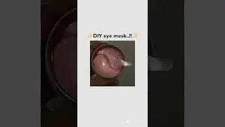 DIY eye mask ✨️🥒 #skincare #darkcircles #foryou #trending #aesthetic #korean #popular #diy #beauty