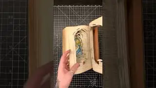 Alice in Wonderland Book Carving Page Turner Video.