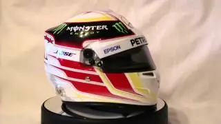 Lewis Hamilton World Champion 2015 Mercedes AMG Petronas F1 1:2 scale mini helmet / Formula One
