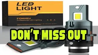 2x Brand New D2S D4S LED Headlights Canbus D2R D4R Turbo LED Auto Bulbs Two-sided 120W 6500k 30000l