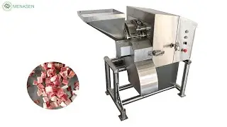 MNS-QD320 Automatic 3D Cubic Dicing Cutting Machine| Frozen Meat Cubes Carrot Potato Dicer Machine