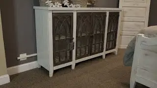 Vintage Cathedral Door Console - 1623072
