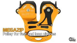 KONG MEGAZIP: pulley for long and fast ziplines!