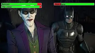 Batman & The Joker vs. Titan Bane with healthbars