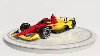 Indycar 2025 Dallara DW12 UAK-18 Oval Speedway Race Livery PBR 3D model