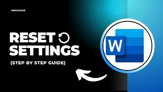 How to reset Microsoft Word to the Default settings (Quick And Easy)