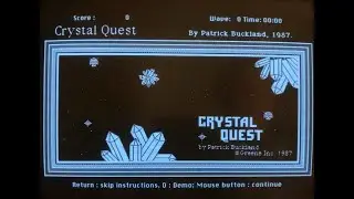Crystal Quest on a Macintosh SE