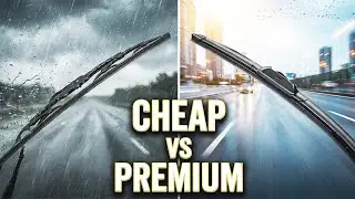 Cheap vs Premium Wiper Blades &ndash; Rain Visibility Test