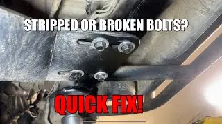 How To Fix Stripped Or Broken Transfer Case Crossmember Bolts! 79-95 Toyota Pickup/4runner