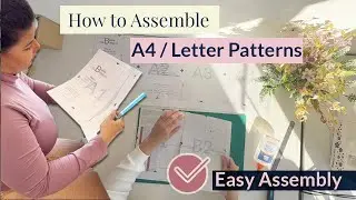 How to Print and Assemble A4-Letter PDF Sewing Patterns | Step-by-Step Tutorial