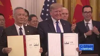 President Trump Signs Trade Deal with China