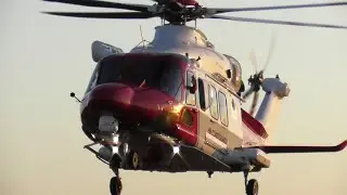 [RARE VISITOR!]  UK - HM Coastguard - Leonardo AW139 - (G-RESA) - Takeoff from James Paget Hospital