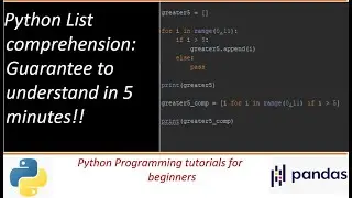 List comprehensions in Python: Grasp the underlying concept in 5 minutes!!