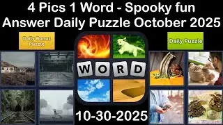4 Pics 1 Word - Spooky fun - 30 October 2025 - Answer Daily Puzzle + Bonus Puzzle #4pics1word