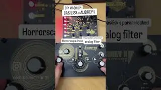 Audrey II drone synth vs Wirehead Basilisk&rsquo;s sequenced analog filter #synth #sounddesign