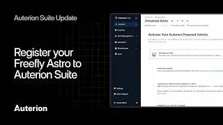 How to Register your Freefly Astro to Auterion Suite