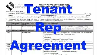 Tenant Representation and Broker Compensation Agreemeent - CAR form TRBC