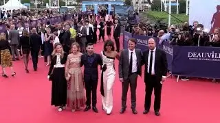 The Revelation Jury of the 2016 Deauville Film Festival attending the Opening Ceremony red carpet