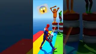 GTA 5 Epic Spiderman Stunt and Ragdolls (Insane Moments) #shorts