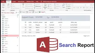 Microsoft Access report: How to Search report Between to dates - Beginner Tutorial 2025