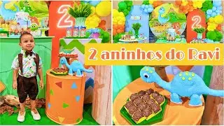 FESTA DE 2 ANINHOS DO RAVI - TEMA DINOSSAURO BABY
