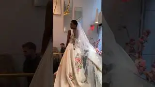 Stunning floral wedding gown &mdash; Nardos SS25 #nyfwbridal