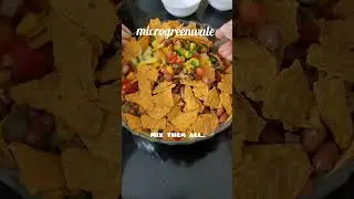 Nacho 's Salad quick tasty and healthy with Microgreen #food #video #vegan #garden #garden #india