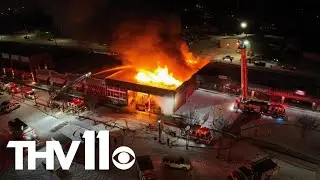 Conway Fire Department works to put out fire at Patticakes Bakery