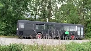we found an old lost Mercedes Benz bus 407 in the woods