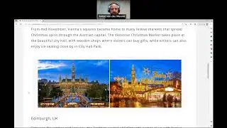 English conversation lesson 44:  Christmas Markets around the world