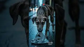 HOMELESS DOG needs to SURVIVE the COLD NIGHT
