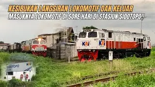 NGGAK NYANGKA DAPAT 3 MOMENT DI SINI‼️LANGSIRAN LOKOMOTIF DI STASIUN SIDOTOPO‼️